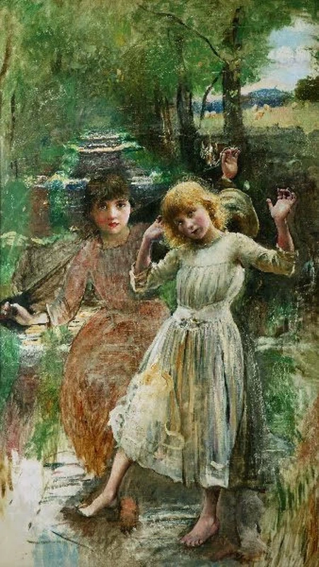 Annie Louise Swynnerton - Attraversare il torrente